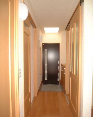 角地の家の施工写真