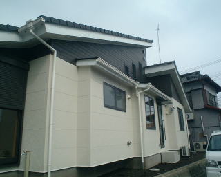 角地の家の施工写真