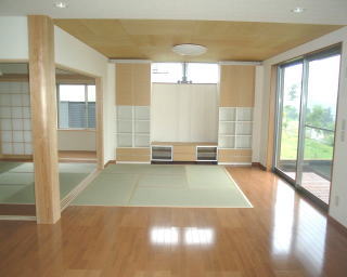 高台の家の施工写真